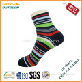 New design girls colorful striped socks
